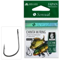 Carlige Mikado Sensual Chinta W/ring Bn, Nr.14, 10buc/pac