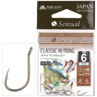 Carlige MIKADO Sensual Classic W/Ring LBR, Nr.8, 10buc/pac Carlige MIKADO Sensual Classic W/Ring LBR, Nr.8, 10buc/pac