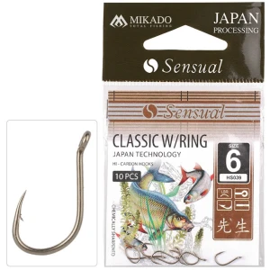 Carlige MIKADO Sensual Classic W/Ring LBR, Nr.8, 10buc/pac Carlige MIKADO Sensual Classic W/Ring LBR, Nr.8, 10buc/pac