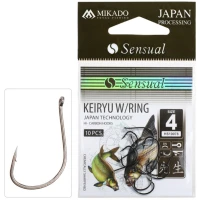 Carlige MIKADO Sensual Keiryu W/Ring BN, Nr.6, 10buc/pac Carlige MIKADO Sensual Keiryu W/Ring BN, Nr.6, 10buc/pac