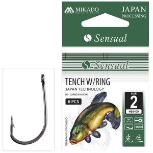 Carlige Mikado Sensual Tench W/ring Bn, Nr.12, 10buc/pac