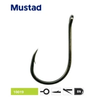 Carlige MUSTAD Ultrapoint Eyed Nickel 10019BLN, Nr.4/0, 10buc/pac