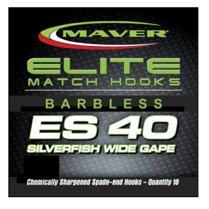 Carlige Maver Seria Elite ES40 Silverfish Wide Gape nr 18 Carlige Maver Seria Elite ES40 Silverfish Wide Gape nr 18