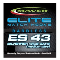 Carlige Maver Seria Elite ES43 Silverfish Wide Gape nr 14