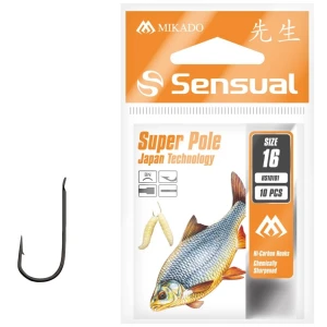 Carlige Mikado Sensual Super Pole Bn, Nr.10, 10buc/plic