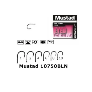 Carlige Mustad cu Ochet BLN Forjat, 2 Spini, Nr.8 10buc/plic Carlige Mustad cu Ochet BLN Forjat, 2 Spini, Nr.8 10buc/plic