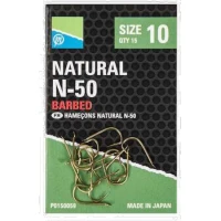 Carlige Preston Natural N-50 Cu Paleta, Nr.18, 15buc/plic