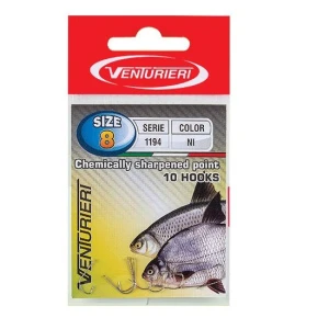 Carlige Venturieri Cu Paleta 1194 Nikel - Nr16 - 10 Buc - Plic
