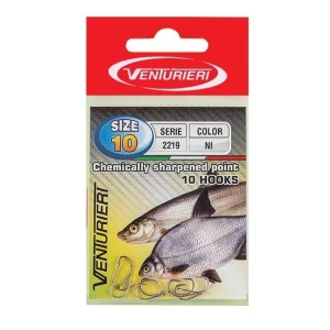 Carlige Venturieri Cu Paleta 2219 Nikel Nr.16  10buc/plic