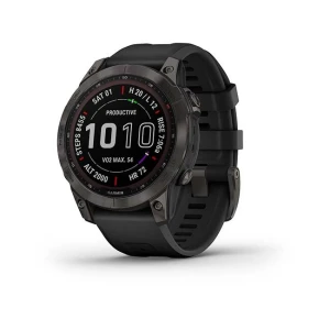 Ceas  Garmin Fenix 7 Sapphire Solar Carb.gray Ti/black 47mm