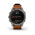 CEAS  GARMIN  FENIX 7 SAPPHIRE SOLAR TITAN/PIELE 47MM