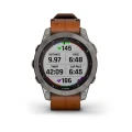 CEAS  GARMIN  FENIX 7 SAPPHIRE SOLAR TITAN/PIELE 47MM