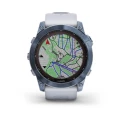 CEAS  GARMIN  FENIX 7X SAPPHIRE SOLAR MINERAL BLUE TI/WHITESTONE 51MM