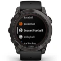 Ceas GARMIN Fenix 7 Pro Sapphire Solar Carbon Grey, Curea Neagra, 51mm Ceas GARMIN Fenix 7 Pro Sapphire Solar Carbon Grey, Curea Neagra, 51mm