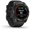 Ceas GARMIN Fenix 7 Pro Sapphire Solar Carbon Grey, Curea Neagra, 51mm Ceas GARMIN Fenix 7 Pro Sapphire Solar Carbon Grey, Curea Neagra, 51mm