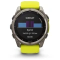Ceas GARMIN Fenix 8 Sapphire Solar Yellow/Graphite Titanium, 51mm EMEA Ceas GARMIN Fenix 8 Sapphire Solar Yellow/Graphite Titanium, 51mm EMEA