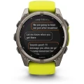 Ceas GARMIN Fenix 8 Sapphire Solar Yellow/Graphite Titanium, 51mm EMEA