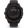 Ceas GARMIN Fenix 8 Solar Sapphire Carbon, Grey TI / Black, 47mm, EM