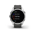 Ceas Garmin Fenix 7S SILVER/GRAPHITE 42MM