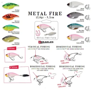 Cicada  Colmic Herakles Metal Fire 5.2cm 12gr Gold Carp