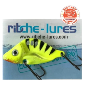 Cicada Ribche Lures Rib 3 Shad 5.5cm 20gr Black Yellow