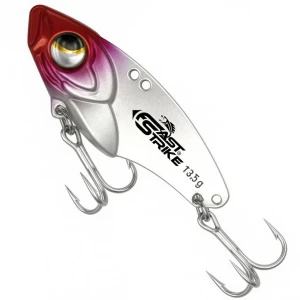 Cicada FAST STRIKE Cyborgstone Vibe 5.5cm, 13.5g, Silver Red Head, 1buc/pac Cicada FAST STRIKE Cyborgstone Vibe 5.5cm, 13.5g, Silver Red Head, 1buc/pac