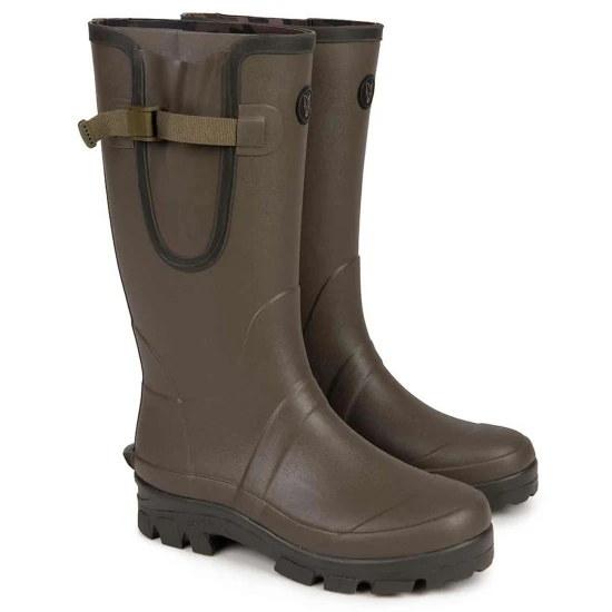 Cizme Fox Neoprene Lined Camo & Khaki Wellies, Marime Uk9 / Eu43