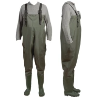 Cizme Piept Zebco Pvc Wader Green, Marime 46-47