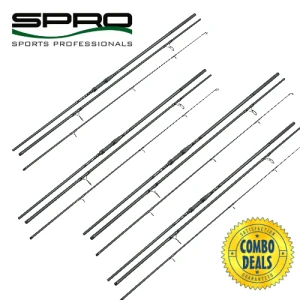 Kit Promo 4 Lansete Spro Governor Carp 3.60 3lbs 3 Seg