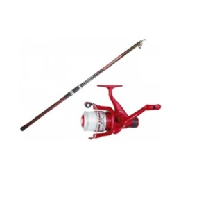 Kit Crap Lanseta Garbolino Practis Predator Telepower Plus Mulineta Sert Twingear Rosu