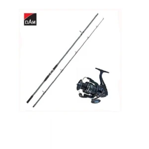 Kit Lanseta Dam Camaro Carp 3.60m 3.00lb Plus Mulineta Dam Quick Fighter Pro Metal 360 Fd