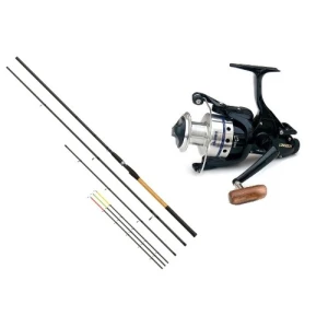 Combo Lanseta Okuma Solitron Feeder 3,60m/50-100g+mulineta Okuma Longbow 50