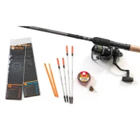 Combo Guru 11' Float Rod & Reel Combo Natural Waggler Rod&reel