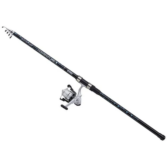 Combo Mitchell Adventure Ii Tele Light, 2.10m, 8-25g, Telescopica + Mulineta Mitchell Adventure 3000