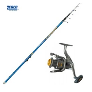 Kit Lanseta Zebco Trophy Tele Float 3.80 M 35 G Plus Mulineta Zebco Cool Extra Fd 120