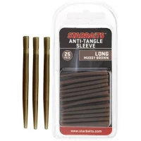 Con STARBAITS Anti Tangle Sleeve Long, Brown, 4cm, 25buc/pac