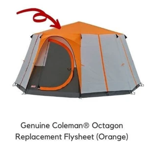Acoperis de Schimb pentru Cort Coleman Octagon Orange Acoperis de Schimb pentru Cort Coleman Octagon Orange