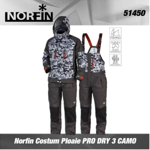 Costum Ploaie Norfin Pro Dry 3 Camo, Marime L