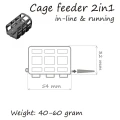 Momitor Orange Cage Feeder 2in1 InLine DF84010 40gr Bulk