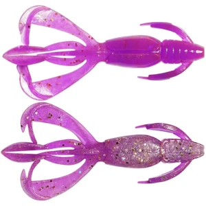 Creatura Keitech Crazy Flapper, Grape Stardust 64T, 7.1cm, 8buc/pac Creatura Keitech Crazy Flapper, Grape Stardust 64T, 7.1cm, 8buc/pac