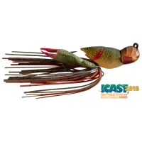 Creatura Live Target Hollow Crawfish Jig, Brown / Red, 4cm, 11g