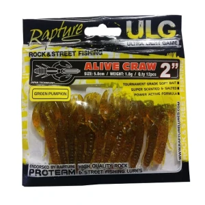 Rac Rapture Alive Craw 5cm 1.8g 12buc/plic Green Pumpkin