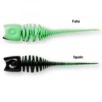 Shad Effzett Garlic Trout 6cm UV Green Back 10buc/pac