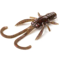 Creatura FISHUP Baffi Fly, 3.8cm, Green Pumpkin Brown Red and Purple, 10buc/pac