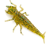 Creatura FISHUP Diving Bug, 5cm, Caramel Green & Black, 8buc/pac Creatura FISHUP Diving Bug, 5cm, Caramel Green & Black, 8buc/pac