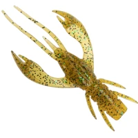 Creatura Fishup Real Craw, 3.8cm, Caramel Green And Black, 10buc/pac