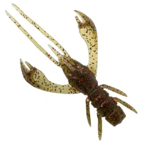 Creatura Fishup Real Craw, 3.8cm, Green Pumpkin Red And Black, 10buc/pac