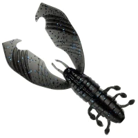 Creatura GUNKI Boogie Craw Vib, 9cm, 8.12g, Black Blue, 4buc/pac