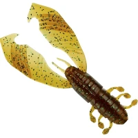 Creatura GUNKI Boogie Craw Vib, 9cm, 8.12g, Pumpkin Green, 4buc/pac