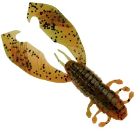 Creatura GUNKI Boogie Craw Vib, 9cm, 8.12g, Watermelon Orange, 4buc/pac